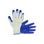 Cotton/Poly Knit, Blue Latex Coated Palm Gloves - Bulk