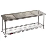Gowning Benches with Undershelf, Stainless Steel, Eagle MHC